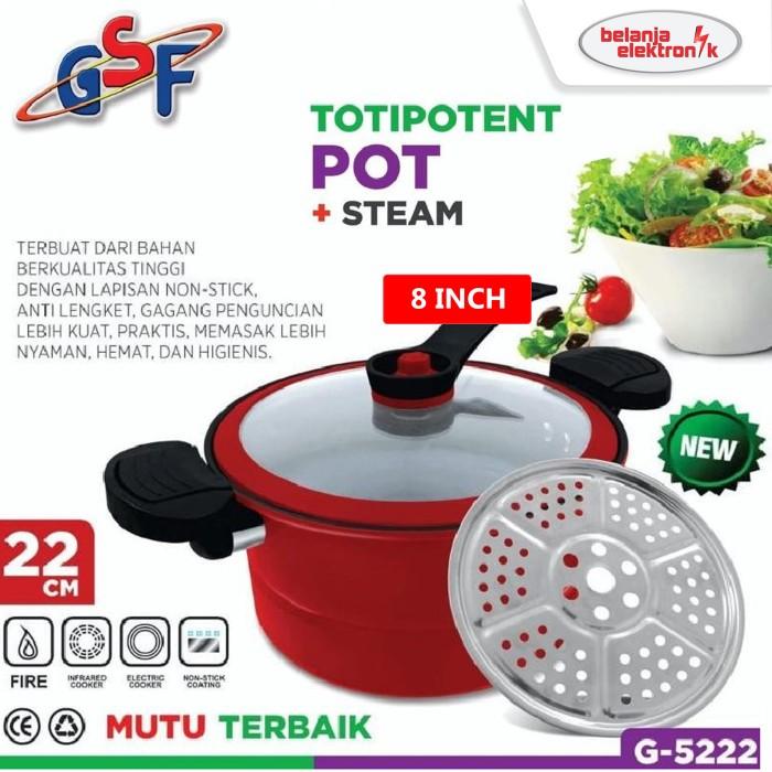 Gambar GSF Panci  Presto Masak Totipotent Pot Aluminium Pressure Cooker Anti Lengket Murah Berkualitas - G-5222 dari Grosir PGS undefined Tokopedia