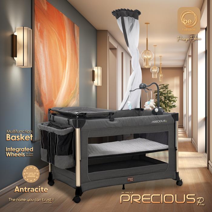 Gambar Babyelle Precious Pline Prestige Edition Deluxe 3in 1 Auto Fold Baby Box BE 1999 XLR - Antracite dari Babyelle Indonesia undefined Tokopedia