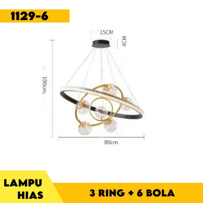 Gambar LAMPU HIAS RING 5 LED MEWAH 3 WARNA / LAMPU LANGIT LANGIT ELEGAN - 1129-6 dari Sumber Jaya Lighting undefined Tokopedia