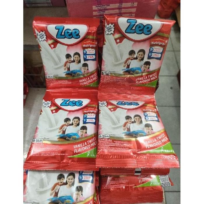 Gambar susu zee renceng chocolatevanila twist bubuk 38gr10 sachet - Vanila dari Affan Susu Shop undefined 4 Tokopedia