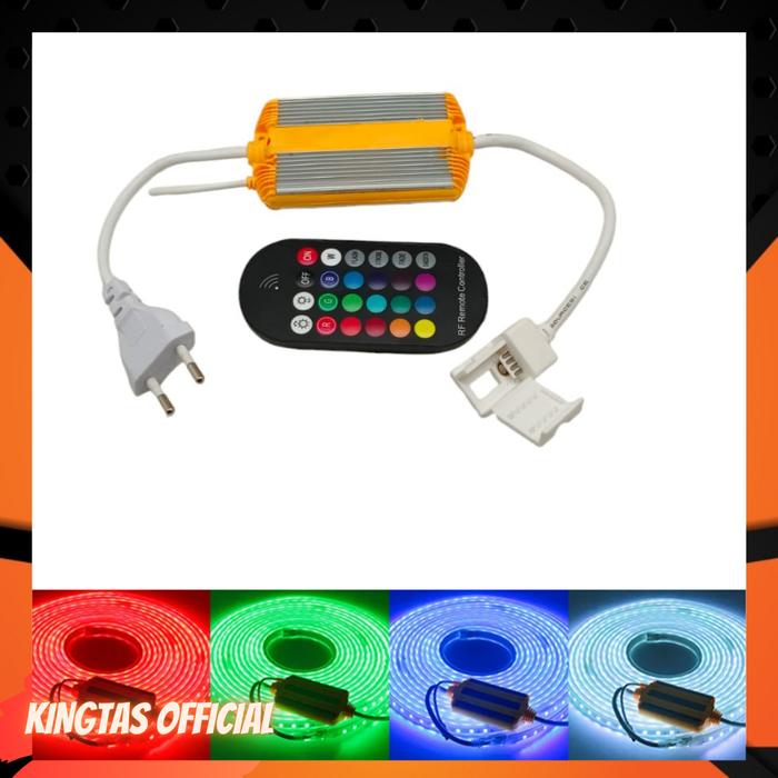 Led Flex Remote Jual CONTROLLER + REMOTE LED KINGTAS NEON FLEX RGB 220V - RGB Neon FLex ...