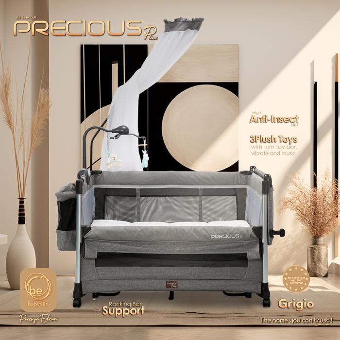 Gambar Babyelle Precious Pline Prestige Edition Deluxe 3in 1 Auto Fold Baby Box BE 1999 XLR - Grigio dari Babyelle Indonesia undefined Tokopedia