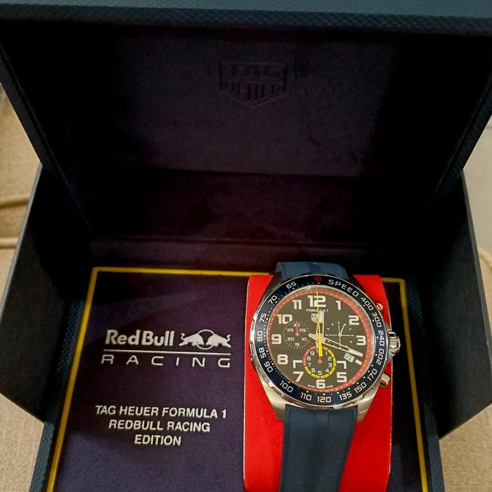 Jual TAG Heuer Formula Chronograph Redbull Edition Rubber like