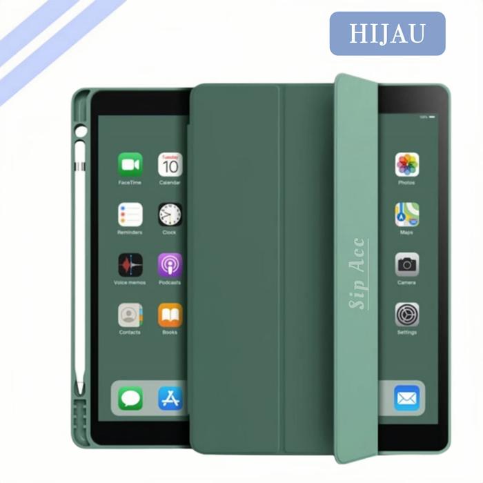 Gambar Case For Samsung Tab S6 Lite / 10.4" / P610 P615 / Flip Cover Smartcase Pen - Case Green dari Sip Acc Kota Administrasi Jakarta Utara Tokopedia