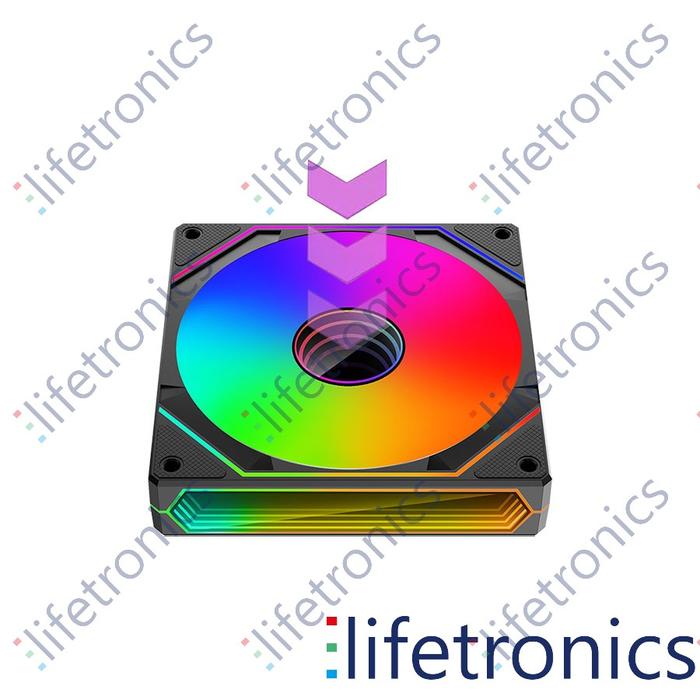 Gambar VenomRX Fan Casing Tetragon02 ARGB Sync FWD 1 Fan - Hitam dari LIFETRONICS undefined Tokopedia