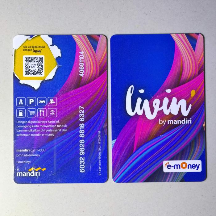Jual kartu emoney etoll card e-money e-toll mandiri - Livin Violet ...