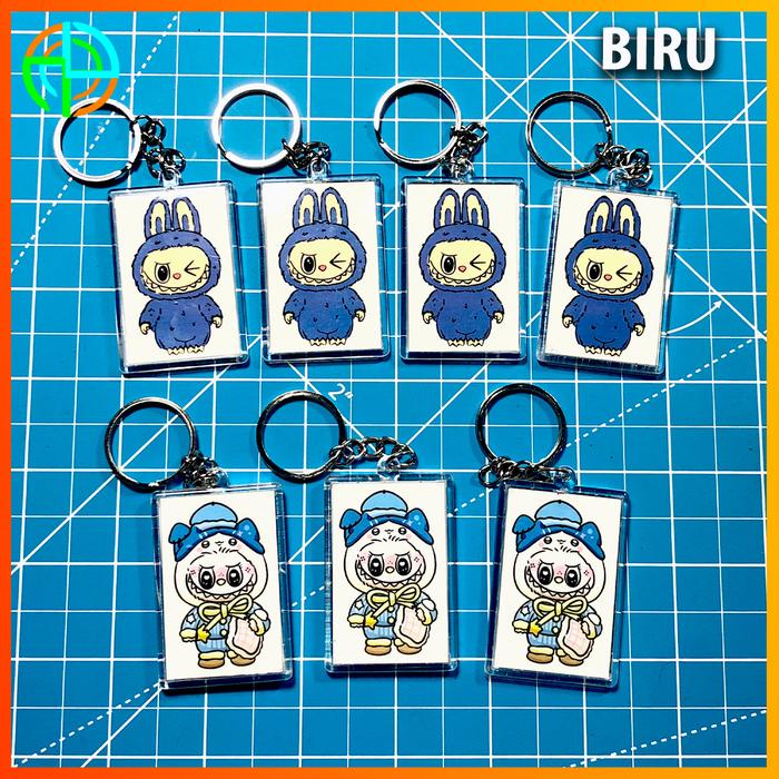 Gambar Gantungan kunci labubu mini Murah | Keychain labubu | gantungan labubu - Biru dari Adhes Store_NEW undefined Tokopedia