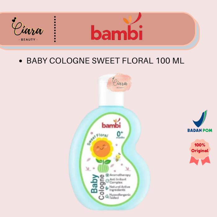 Gambar BAMBI BABY COLOGNE 100 ML / Sweet Floral, Milky Powdery, Morning Breezy - Sweet Floral dari Ciara Beauty undefined Tokopedia