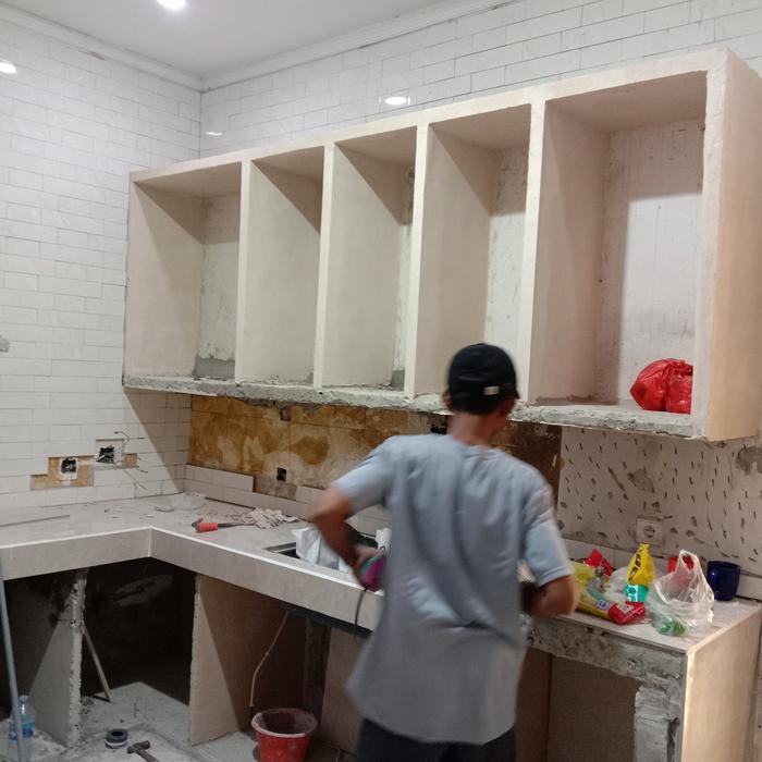Gambar Spesialis Tukang Pasang Keramik Dapur + Bahan dari Toko Marsiako undefined Tokopedia