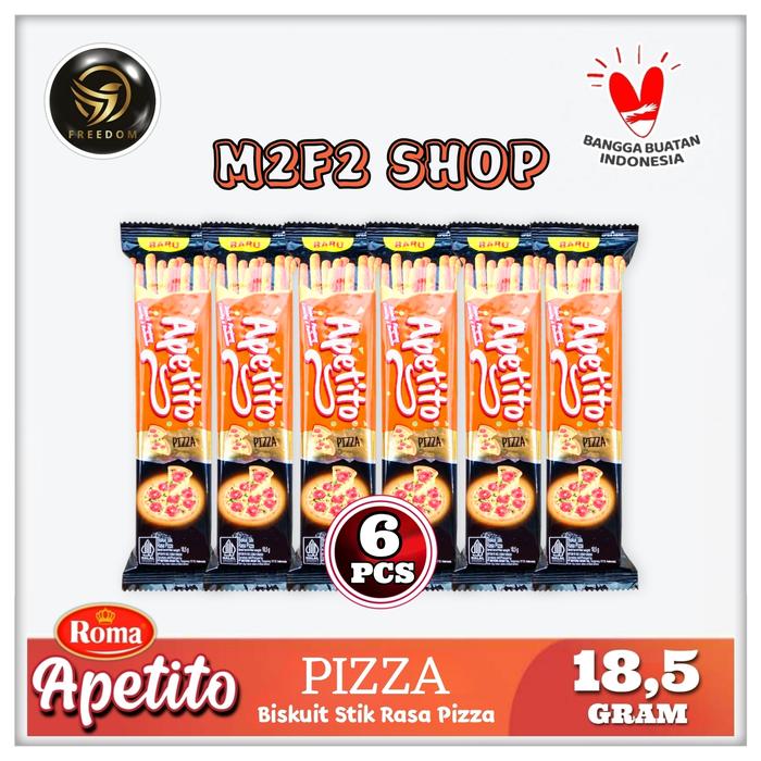 Gambar Roma Apetito Biskuit Stik Renyah & Gurih Rasa Pizza - 18,5 gr (Harga 6 Pcs) dari M2F2 Shop - Paseban undefined Tokopedia