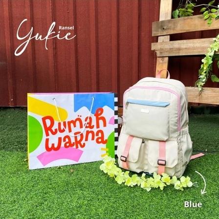 Gambar TAS RANSEL B YUKIE RUMAH WARNA - BLUE dari RUMAH WARNA CORP undefined Tokopedia