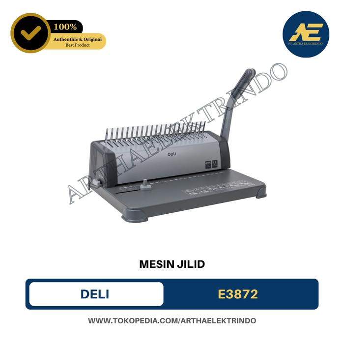 Jual Deli E3872 / E 3872 Mesin Binding - Mesin Jilid Spiral Plastik ...