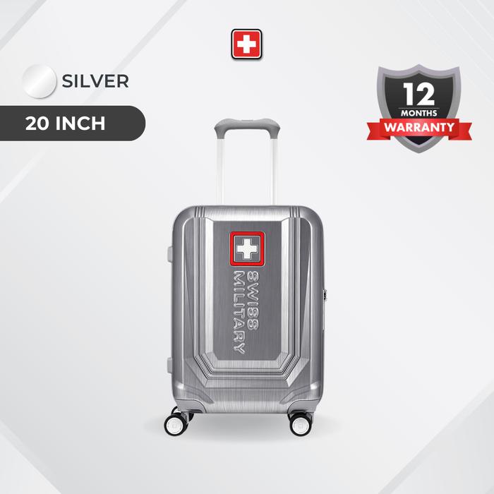 Gambar Swiss Military Koper Stila - Paket Bundling / Satuan 20Inch & 24Inch - 20inch Silver dari Swiss Military Indonesia undefined Tokopedia