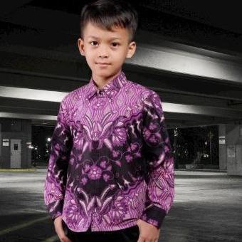 Gambar KEMEJA BATIK ANAK LAKI-LAKI LENGAN PANJANG DAN PENDEK MOTIF TERBARU - Motif 10, L (4-6 tahun) dari Sah.id Official undefined Tokopedia
