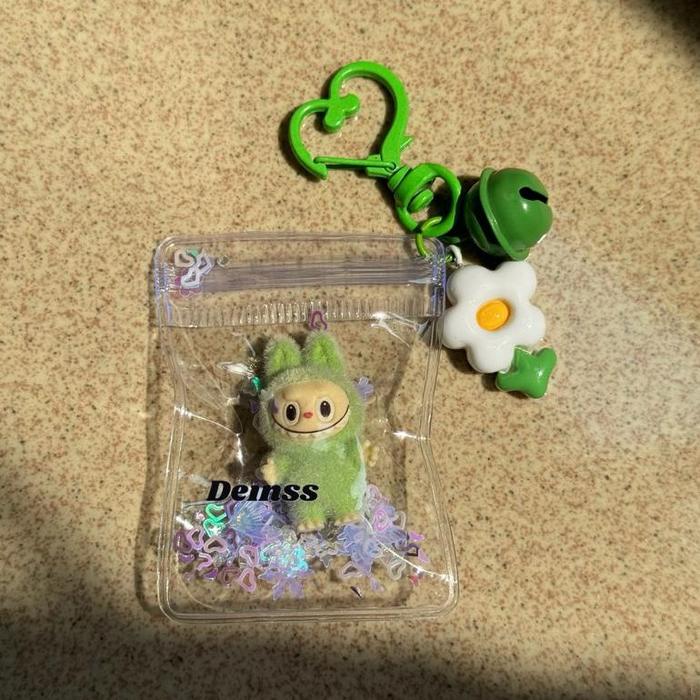 Gambar NEW!! [ READY ] Labubu Sachet MIni Keychain Popmart POP BEAN Mini Gantungan DIY Pocket charm - Hijau dari johnkop undefined Tokopedia