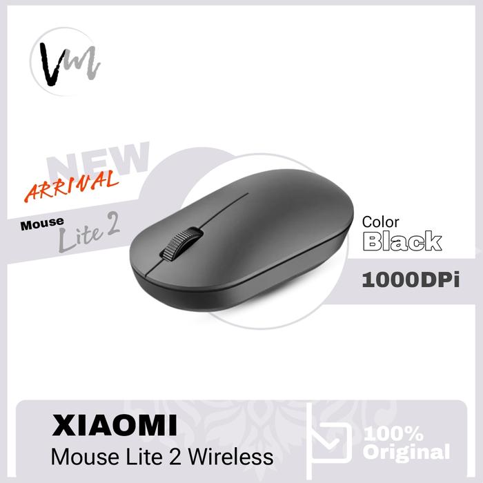 Gambar Xiaomi Mouse Wireless Lite 2 Ergonomic Design 2.4 GHz 1000 DPI - Hitam dari Venus Mobile undefined Tokopedia