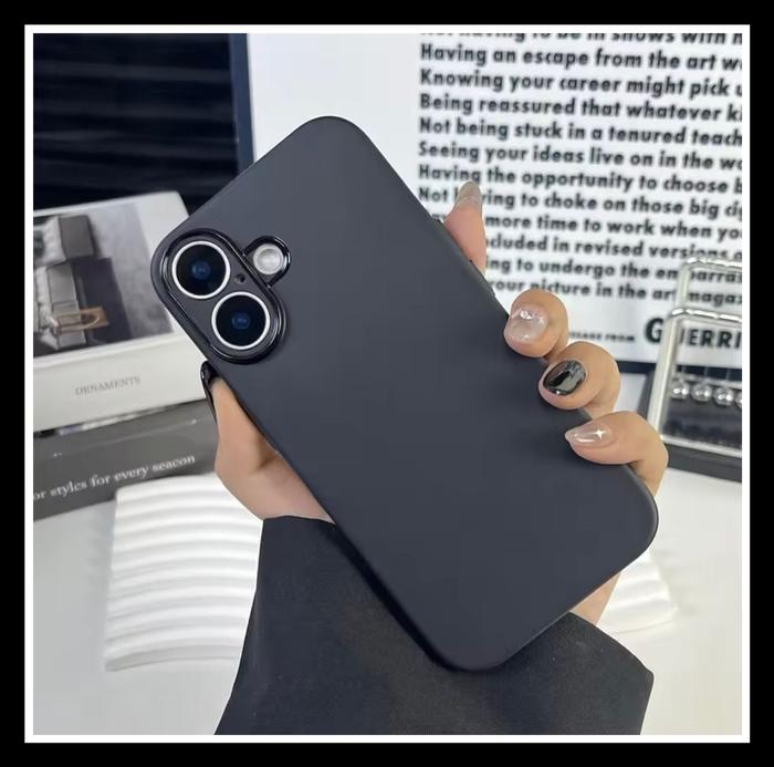Gambar IPhone 16 / Pro / Plus / Max Ultra Slim Case Original Hard Casing Cover Matte Lentur - HITAM., IPHON 16. dari T-ORIGINAL STORE undefined Tokopedia