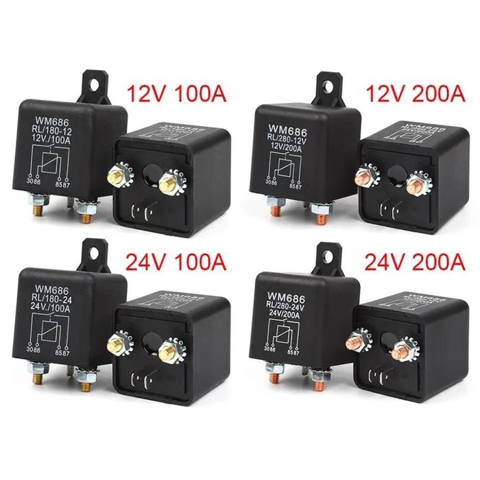 Relay Starting Relay 200A 100A 12V 24V 48V 60V Automotive Current - 12V