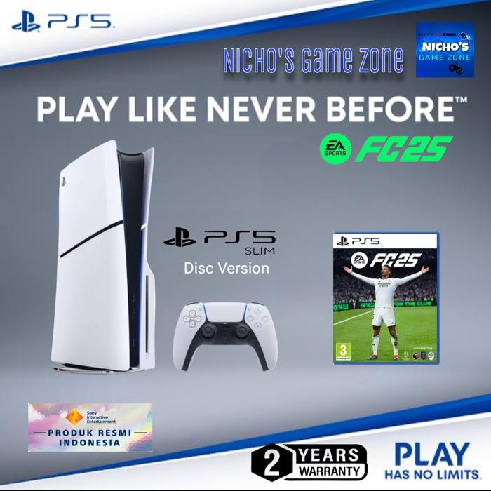 Gambar Sony PS5 Playstation 5 Slim Garansi Resmi Sony Indonesia - Disc Fc25 dari nichos game zone undefined Tokopedia