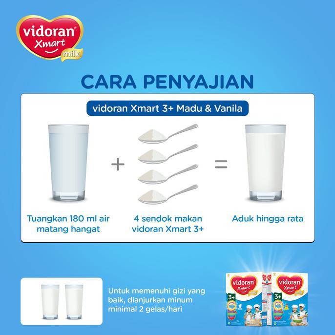 Gambar Vidoran Xmart 3+ Imun Up Susu Formula Vanilla [700 G/2 Pcs] dari Nadira Stor undefined Tokopedia