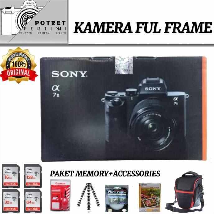 Gambar SONY ALPHA 7 MARK II KIT FE 28-70MM / KAMERA SONY A7 MARK II 28-70MM - paket 16gb dari KAMERA_STOREE undefined Tokopedia
