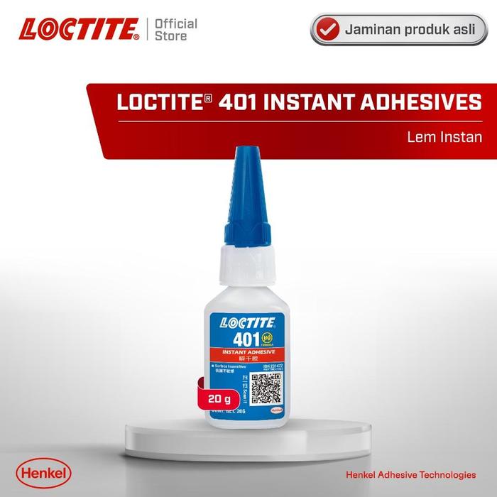 Gambar "READY" LOCTITE 401 INSTANT ADHESIVES SURFACE INSENSITIVE 20 GRAM - 401 dari kiki012 undefined Tokopedia