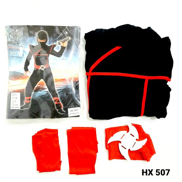 Gambar NEW Kostum Ninja Japan Hitam Halloween Costume Jepang Samurai Kostum Haloween Sarung Muka Hitam Murah Grosir - HC507 UK S dari MadisonShop undefined Tokopedia
