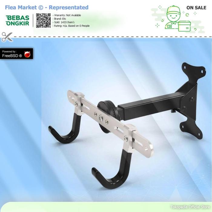 Gambar DUUTI Gantungan Dinding Sepeda Bike Wall Hook Hanger - B-3R - Hitam, Etc dari Flea-Markets undefined Tokopedia