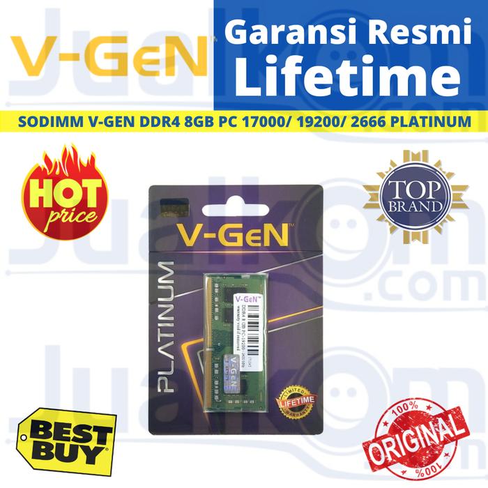 Jual RAM LAPTOP DDR4 RAM 8GB DDR4 2133 2400 2666 V-GEN VGEN SODIMM