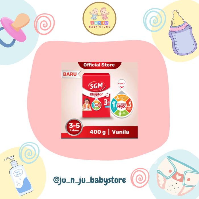 Gambar SGM EKSPLOR 3+ VANILA DENGAN IRON C SUSU PERTUMBUHAN ANAK USIA 3 - 5 TAHUN E - 900 gr dari Ju&Ju Baby Store undefined Tokopedia