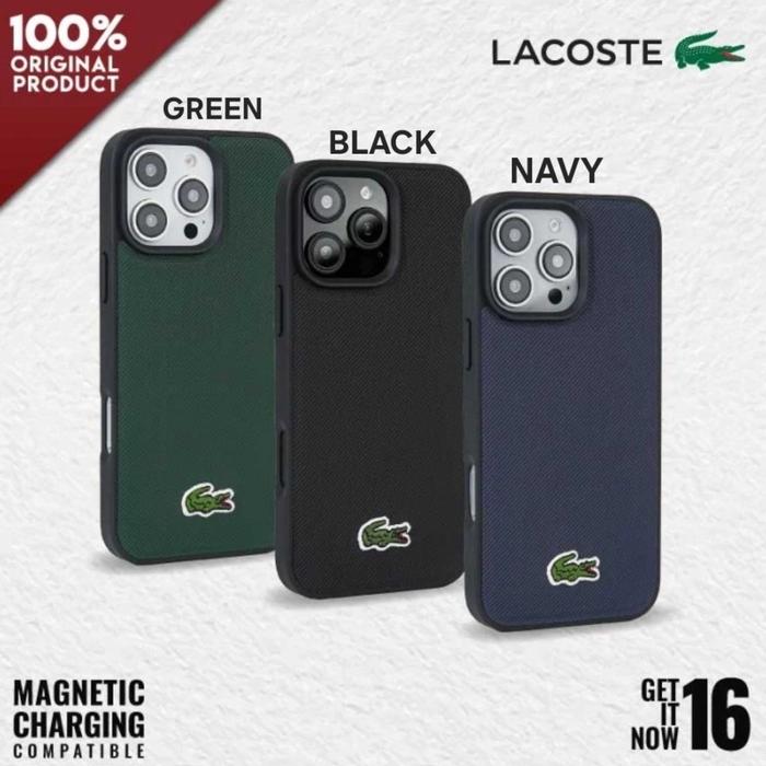 Jual Casing Iphone 16 pro / Pro max - LACOSTE Magsafe Petite
