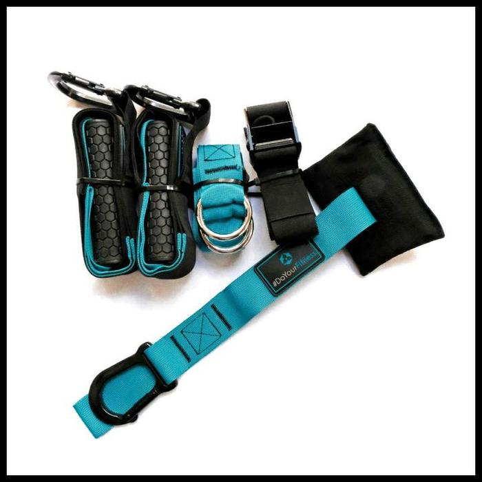 Gambar Trx Suspension Training Fitness Yoga Workout / Alat Olahraga / Trx Pro Best Quality - Biru Muda dari Berdikari Official12 undefined Tokopedia