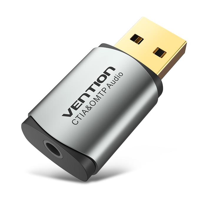 Gambar Vention USB Sound Card External Adapter for Windows Mac Linux - CDL dari Inprotek undefined Tokopedia