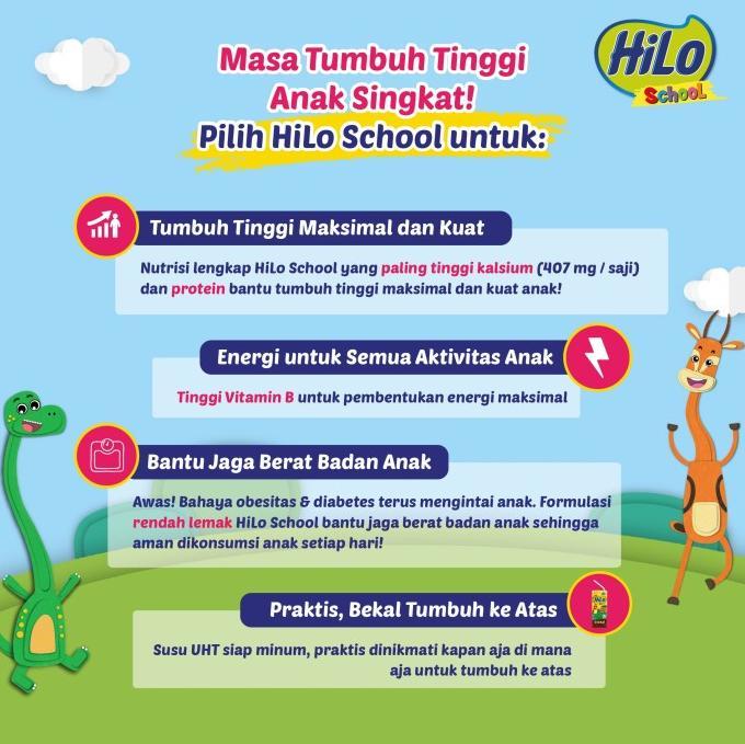 Gambar Hilo School Chocolate 200Ml (24 Pack) - Susu Tinggi Kalsium dari Nadira Stor undefined Tokopedia