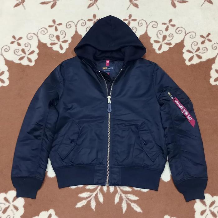 Gambar jaket ALPHA INDUSTRIES bomber pilot original Sz XL pria hoodie bisa dilepas dari Harus bisa mulai undefined Tokopedia
