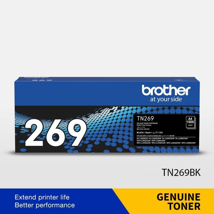 Gambar BROTHER TONER TN-269 TN269 BLACK COLOR COLOUR TINTA INK ORIGINAL FOR HL-L3240CDW / HL-L3280CDW / DCP-L3560CDW / MFC-L3760CDW / MFC-L8340CDW dari SOS SPORT ONLINE SHOP undefined Tokopedia