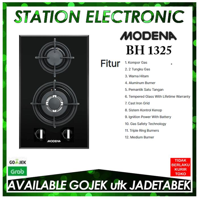 Gambar Modena Crista BH 1325 Built-In Hob Gas 2 Burners dari Station Electronic undefined Tokopedia