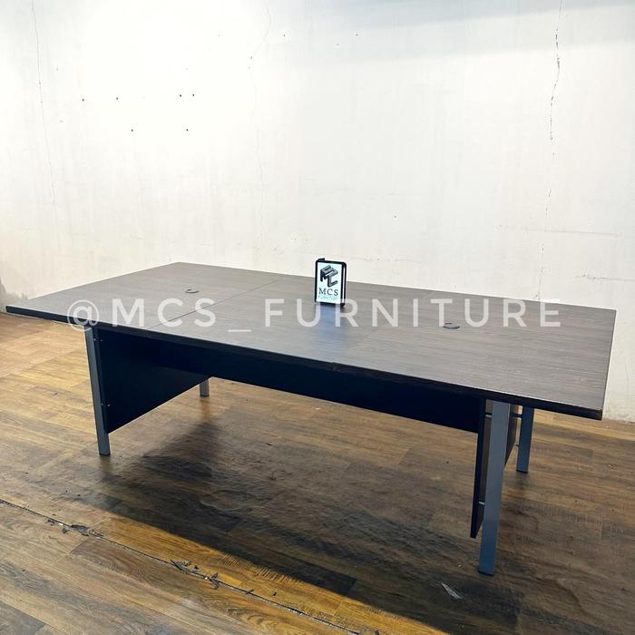 Gambar Meja Meeting Rapat Kantor Kaki Besi Mebel Furniture Semarang - 240 x 115 x 75, Luar Jateng dari Mebel Semarang MCS Furniture undefined Tokopedia