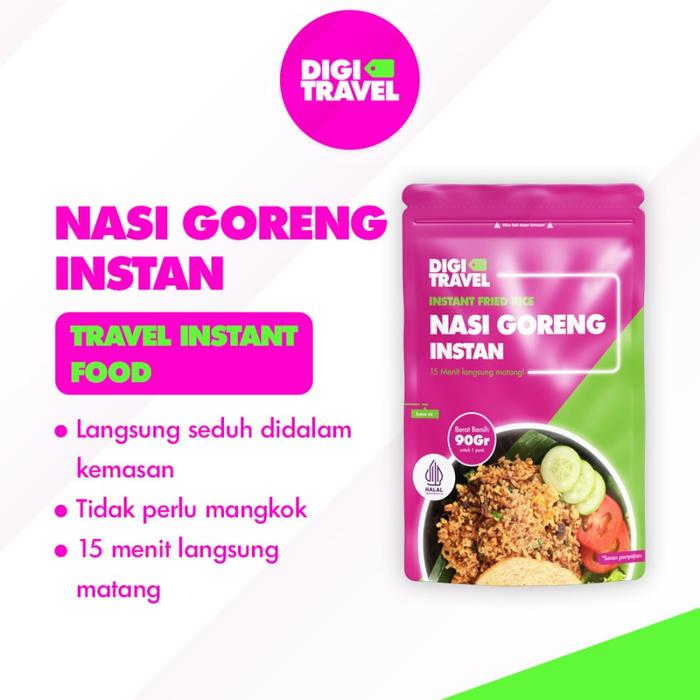 Gambar DIGI TRAVEL Nasi Goreng Instan | Makanan Instan | Travel Food | Makanan Siap Saji - Original dari DIGITRAVEL undefined Tokopedia