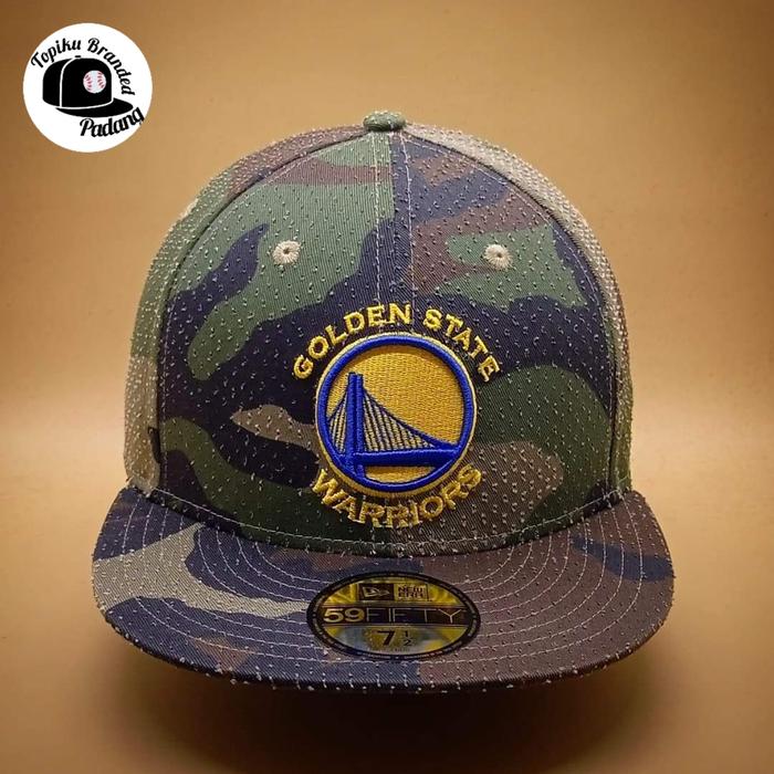 nba topi 59fifty Topi New Era 59fifty Nba Golden State Warriors Camo 712 Fitted