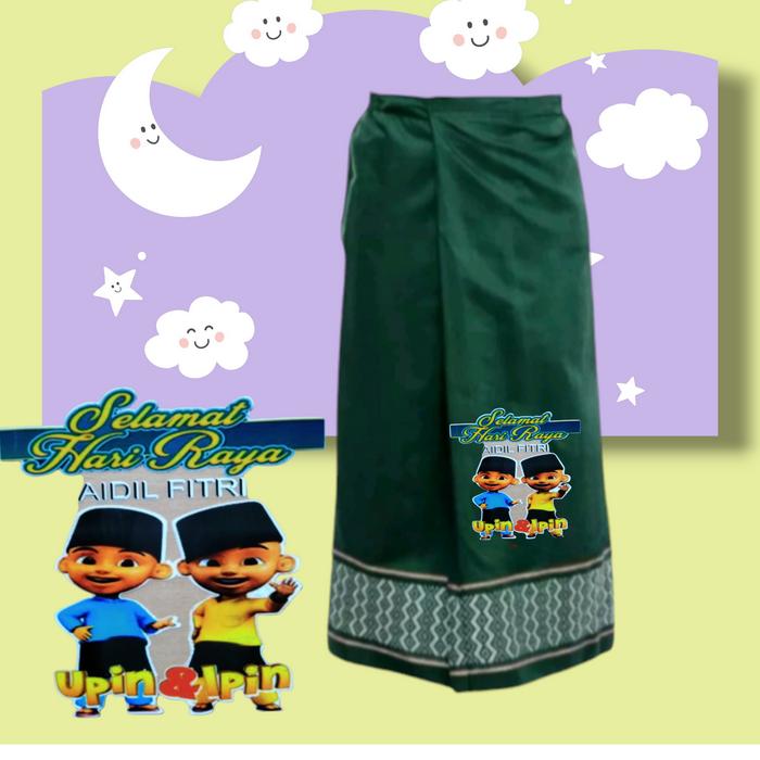 Gambar Sarung Anak Instan  Sarung Praktis  Sarung Sunat  Sarung Instan Motif Naga Karakter Upin Ipin Sarung Anak Lucu Murah - Hijau, 4XL dari Rfam Shop & Travel undefined Tokopedia