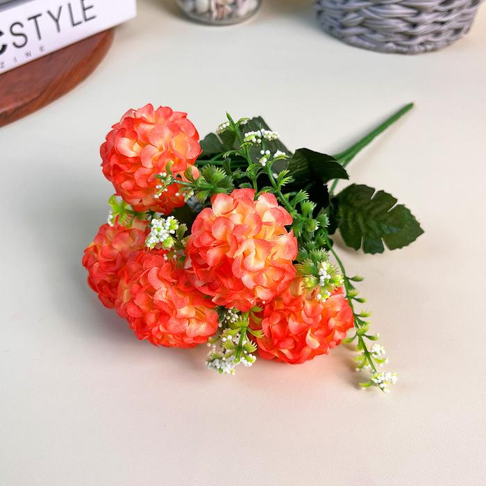 Gambar Tanaman Hias Bunga Tangkai Plastik Hydrangea Bola PomPom Buket Dekorasi Indoor Outdoor - Jingga dari UNICO.indonesia undefined Tokopedia