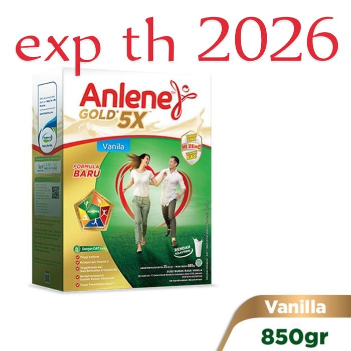 Gambar susu bubuk ANLENE gold 5x rasa vanila 850gr dari newonlinestore undefined Tokopedia