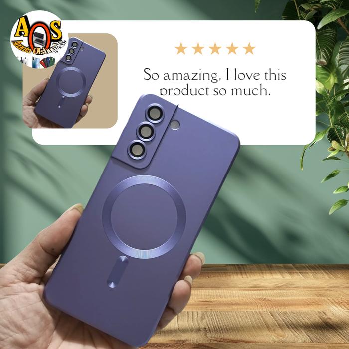 Gambar Casing Cover Magsafe Ultraflex UV Samsung Galaxy S21 FE MagSafe Soft case Silikon Wireless Charging S21FE - Ungu dari Ananta Olshop Acc undefined Tokopedia