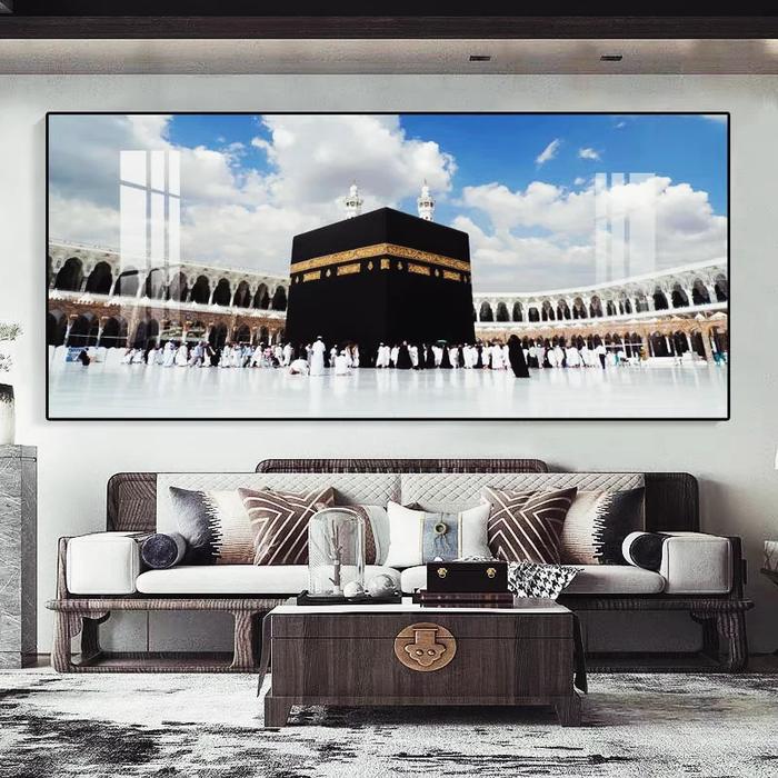 Gambar Lukisan Dinding 5D Porcelain - Model Mekkah - Bingkai Alumnium Detail Diamond - A, 40x80 dari GoodShop12_NEW undefined Tokopedia