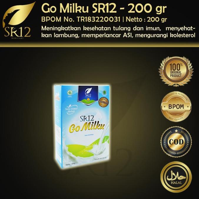Gambar GoMilku Susu Kambing Etawa Bubuk SR12 Go Milku SR 12 Herbal - 200 Gr dari Pak Sujat Store undefined Tokopedia