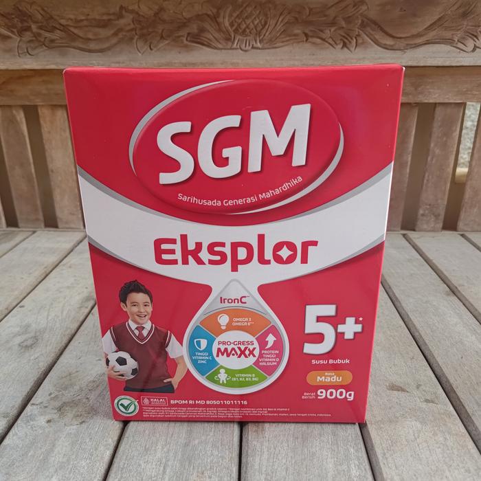 Gambar sgm eksplor 5+ Pro-GressMax IronC - susu bubuk anak 5-12 tahun 900gr - madu dari Mannis Mart undefined Tokopedia