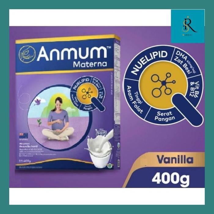 Gambar SRIJUL" ANMUM MATERNA IBU HAMIL 400 GRAM VANILLA DELIGHT/STRAWBERRY WHITE CHOCOLATE/COKLAT/COKELAT/VANILA/400GR/ - VANILLA DELIGHT dari Srijuli_Store undefined Tokopedia