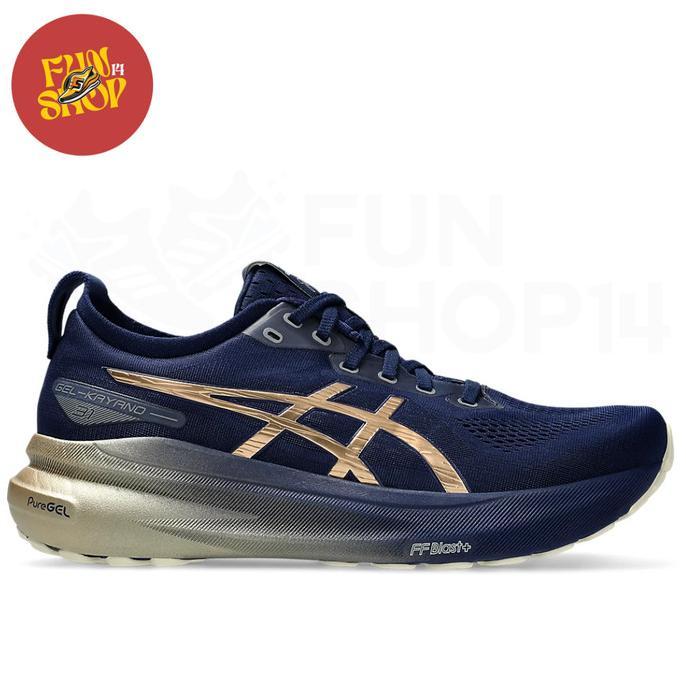 Gambar Sepatu Lari Asics Gel Kayano 31 Platinum Men’s Running Shoes Blue Expanse/Champagne - 1011B950.400 - 42.5 dari Stairs Sports undefined Tokopedia