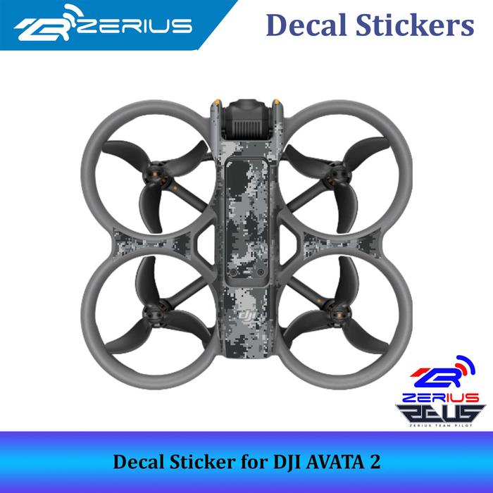 Gambar Decal Sticker for DJI AVATA 2, Skin for DJI AVATA2 - Grey Camo dari Zerius undefined Tokopedia